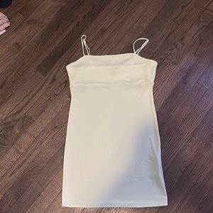 Neon Spagetti Strapped Mini Dress